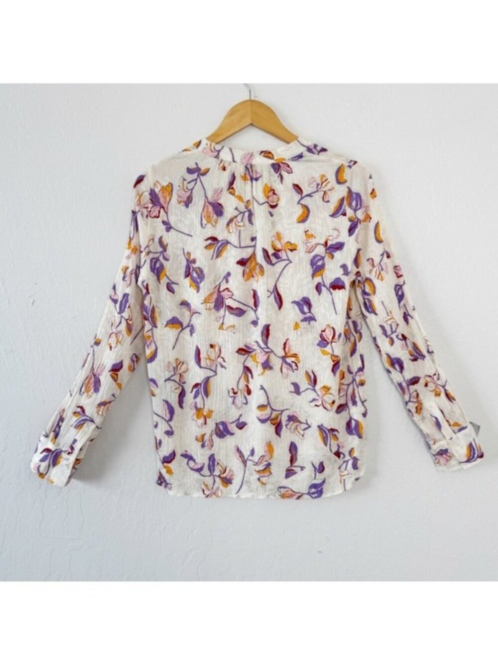 Zadig & Voltaire Cut Flowers Floral Tink Blouse Size Small - Picture 6 of 13
